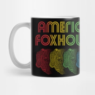 Cool Retro Groovy American Foxhound Dog Mug